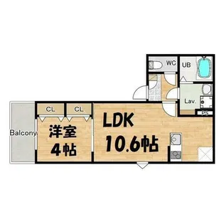(仮称)ジーメゾン太閤通ヴィータ【1階】の間取り