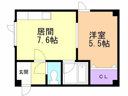 casa beare【201号室】の間取り