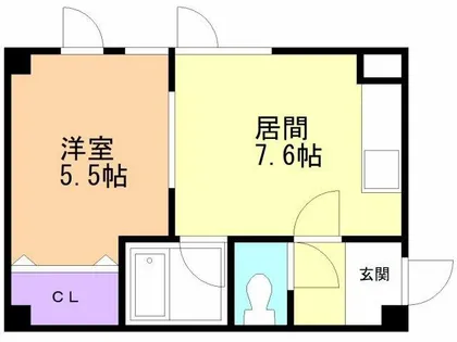 casa beare【203号室】の間取り