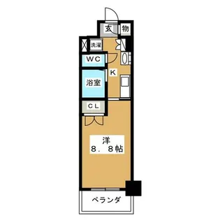 HF久屋大通レジデンス【5階】の間取り