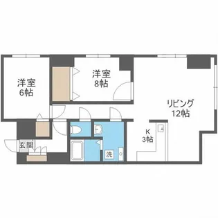 サンライズ5【4階】の間取り