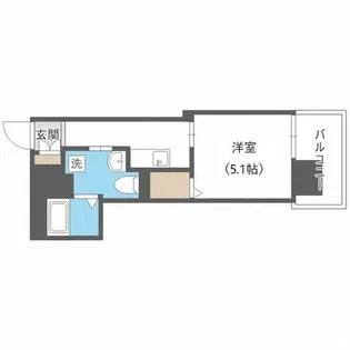 レジディア南1条【8階】の間取り