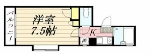 ボヌール西新東【3階】の間取り