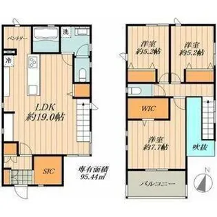 愛知県尾張旭市東本地ケ原町3丁目【一戸建】の間取り