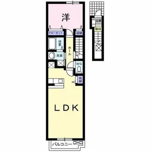 カサ・デル・ソル B【2階】の間取り