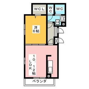 アドバンス オーシャン 徳重Ⅱ【1階】の間取り