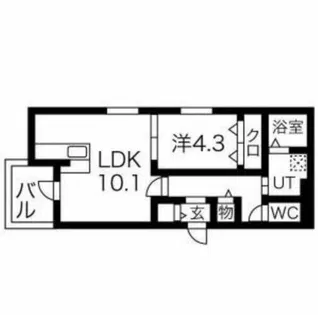 Asty名駅西【3階】の間取り