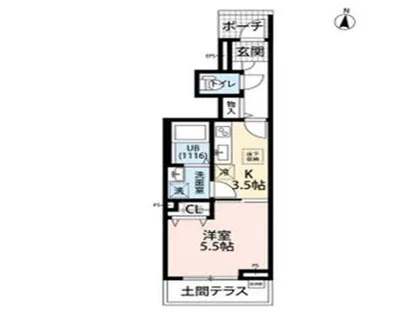 リヴェール瑞穂【1階】の間取り