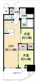 セレニテフラン梅田【4階】の間取り
