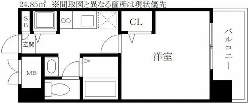 テラ・ロッサ西新【12階】の間取り