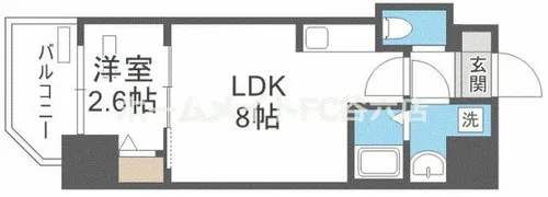 スワンズシティ大阪クレアスト【3階】の間取り