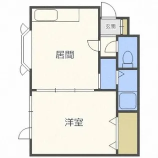 エスコート川沿B【2階】の間取り