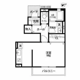 クレール ヴェールメゾンⅠ【1階】の間取り