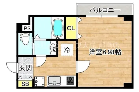 大阪府大阪市城東区野江3丁目【マンション】の間取り