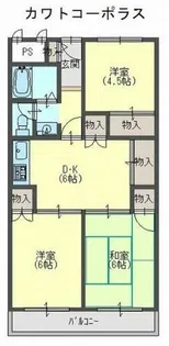 カワトコーポラス【3階】の間取り