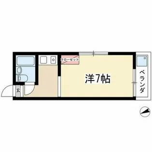 サンモアやごと【101号室】の間取り