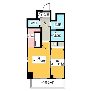 セイワパレス丸の内駅前プレミア【12階】の間取り