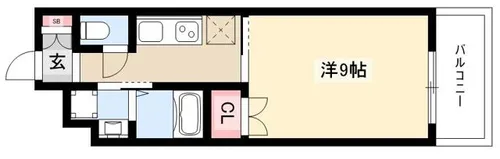 エルメディオ千種【1012号室】の間取り