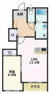 コンフォール【1階】の間取り