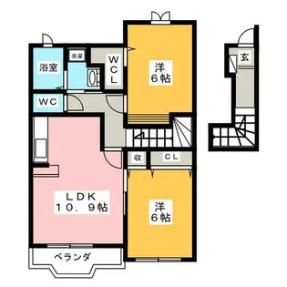 ナリッシュ M【2階】の間取り