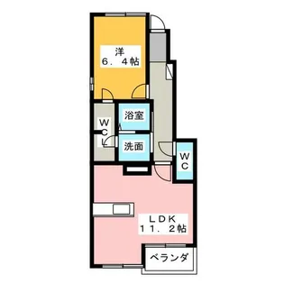 テラビスタⅡ【1階】の間取り