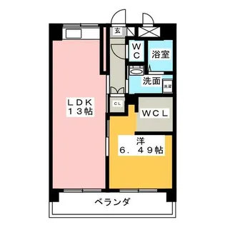 クリエイティブ一宮【7階】の間取り