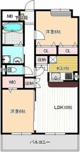 サカイGコート【0203号室】の間取り