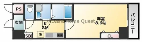 ルミエール久宝寺Ⅰ【5階】の間取り