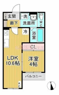 BRAVE BASE江戸屋敷【202号室】の間取り