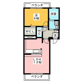 ベルカーサ【2階】の間取り