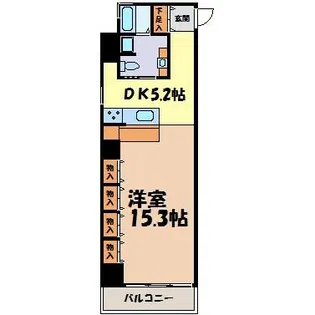 スクエア名駅南【2階】の間取り