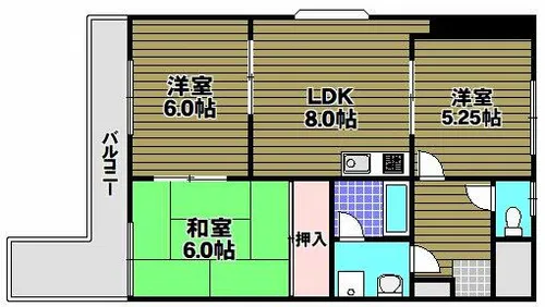 旭ビルディング【3階】の間取り