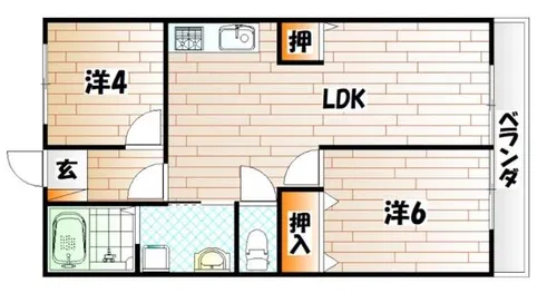 REXYZ城野【1階】の間取り