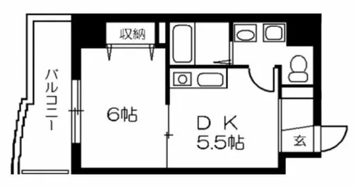 メゾン・デ・ノムラ東心斎橋【6階】の間取り