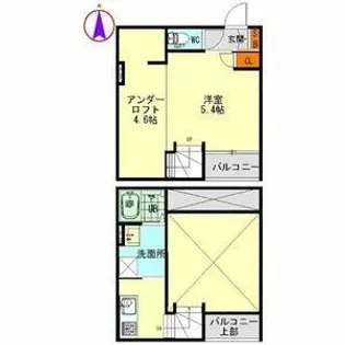 カーサ9名駅【202号室】の間取り