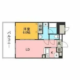 ラ・ペール・モリ【603号室】の間取り