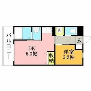 リード桜坂【9階】の間取り
