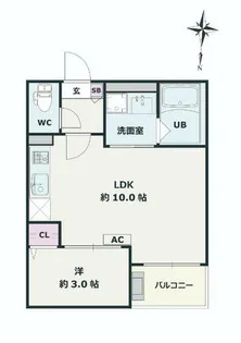 Jack sone1【3階】の間取り