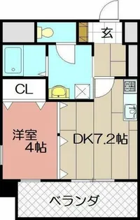 レクオス朋【6階】の間取り