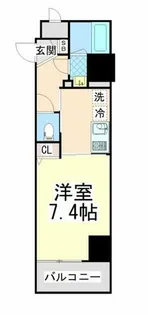 アプリーレ三宮イースト【7階】の間取り