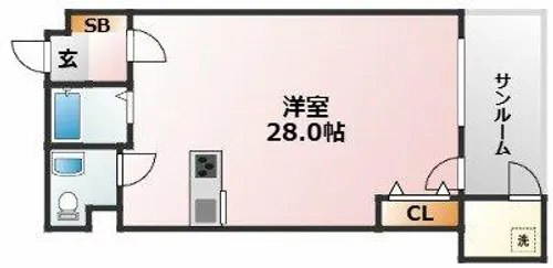大阪府大阪市東淀川区豊里4丁目【マンション】の間取り