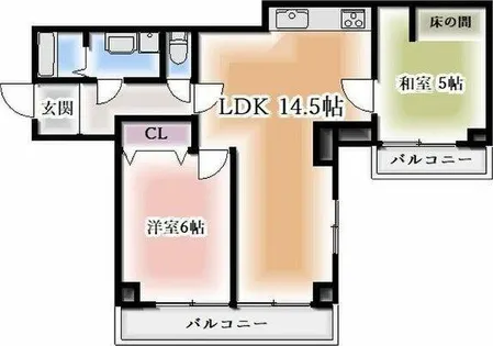 シャンボール覚王山【2階】の間取り