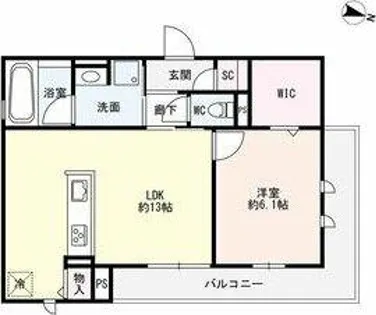Sieben Yotsuya(ジーベンヨツヤ)【3階】の間取り
