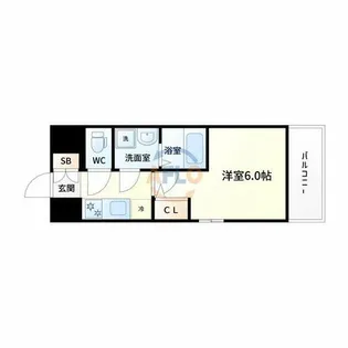 エスリード新大阪グランゲートサウス【7階】の間取り