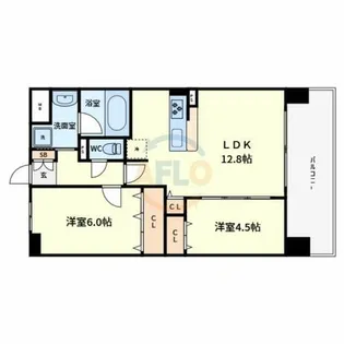 フェリスシエロ堺【5階】の間取り