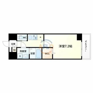 MSR新大阪南【8階】の間取り