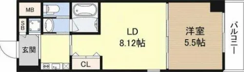 ル・パピヨンBC【3階】の間取り