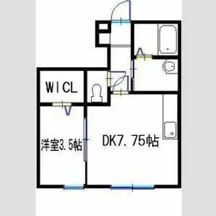 コンフォート大谷A【102号室】の間取り