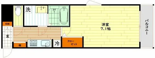 エスティメゾン京橋【10階】の間取り