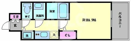 クリスタルグランツみなとシティ【8階】の間取り